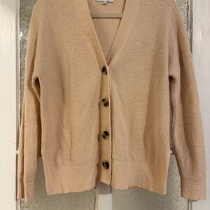 Women's Beige Cardigan Sweater